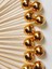 100 Adet Dekoratif Yuvarlak Inci Pasta Kürdanı 6 cm Gold - Inci 10 mm 1