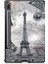 Custer Painted Tablet Leather Case For Samsung Galaxy Tab S8 (Retro Tower) (Yurt Dışından) 3