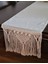 Linen Kumaş Makrome Runner, Masa Örtüsü 4