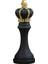 Satranç Parçaları Heykeli Yatak Odası Ev Dekoru Siyah Kral Şekil (Yurt Dışından) 2