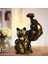Lucky Cat Figurine Heykel Heykel Feng Shui Modern Raf Masası Süsleme Renk Değişimi Sol (Yurt Dışından) 5
