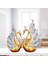 1 Pair Birkaç Swan Heykel Figürin Reçine Süsleri Masa Ev Dekor (Yurt Dışından) 5