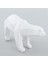Reçine Heykeli Bear Geometrik Heykel Figürinleri Beyaz L (Yurt Dışından) 3