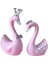 3D Minyatür Swan Heykeli Heykelcik Heykeli Yenilik Dekorasyonu Büyük Pembe (Yurt Dışından) 1