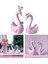 3D Minyatür Swan Heykeli Heykelcik Heykeli Yenilik Dekorasyonu Büyük Pembe (Yurt Dışından) 5