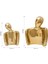 Soyut Karakter Süsleme Kucaklaşan Heykel Sevgilisi Figürinler Masa Raf Dekoru Altın S L (Yurt Dışından) 4