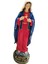 Virgin Mary Heykel Figürin Koleksiyonu Kilise Masası Dekorasyon Mavi Kırmızı (Yurt Dışından) 1