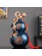 Çin Feng Shui Pirinç Kabak Hu Lu Para Süsleri El Sanatları Koyu Mavi (Yurt Dışından) 4