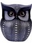 Piggy Bank Baykuş Şeklinde Sanat Dekabesi El Sanatları Para Kutusu Aksesuarları Heykeli Siyah (Yurt Dışından) 3