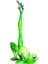3D Frog Figürin Heykeli Mobilyalı Çim Süs Oyuncağı E (Yurt Dışından) 3