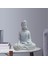 Buddha Tealight Tutucu Bahçe Heykeli Ev Odası Masa Tableti Koleksiyon Büyük Büyük Meditasyon Buda (Yurt Dışından) 5