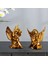2x Cherubs Angels Heykel Reçine El Yapımı Ev Dekor Masası Altın Için Sevimli (Yurt Dışından) 5