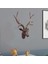 Geyik Baş Duvar Dekor Duvar Heykeli Kırmızı Kahverengi (Yurt Dışından) 4