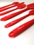 Shop-Set Isıya Dayanıklı Yanmaz Yapışmaz Silikon Spatula Seti 6 Parça-Kırmızı 1