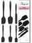 Shop-Set Isıya Dayanıklı Yanmaz Yapışmaz Silikon Spatula Seti 6 Parça-Kırmızı 5