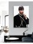 Mustafa Kemal Atatürk Portresi Beyaz Fon Cam Tablo 4