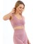 Yeni Sezon Ince Askılı Pedli Fitilli Smsm Toparlayıcı Crop Büstiyer Pembe 2