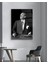 Siyah Beyaz Atatürk Trende Cam Tablo 3