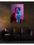 Neon Efektli Kedi Cam Tablo 2