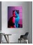 Neon Efektli Kedi Cam Tablo 4