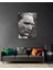 Siyah Beyaz Atatürk Portresi Cam Tablo 2