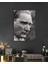Siyah Beyaz Atatürk Portresi Cam Tablo 3