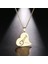 Titanyum Paslanmaz Çelik " Kalp / Love / Aşk " Kolyesi (Gold) 1