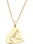 Titanyum Paslanmaz Çelik " Kalp / Love / Aşk " Kolyesi (Gold) 3
