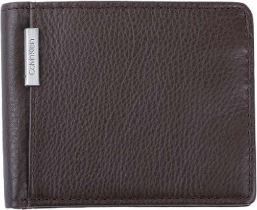 Calvin Klein 31CK130013-BROWN Erkek Cüzdan Kahve Renkli Kartlık Bölmeli Fermuarlı Model