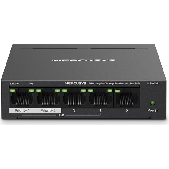 TP-LINK TP-LINK MS105GP 5-Port Desktop Switch Resim-1