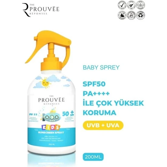 The Prouvée Réponses Bebek Güneş Koruyucu 200ML