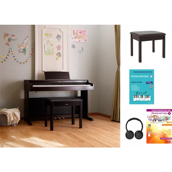 Yamaha YDP165R Gülağacı Dijital Piyano Seti (Tabure-Kulaklık-Piyano Metodları Hediye)
