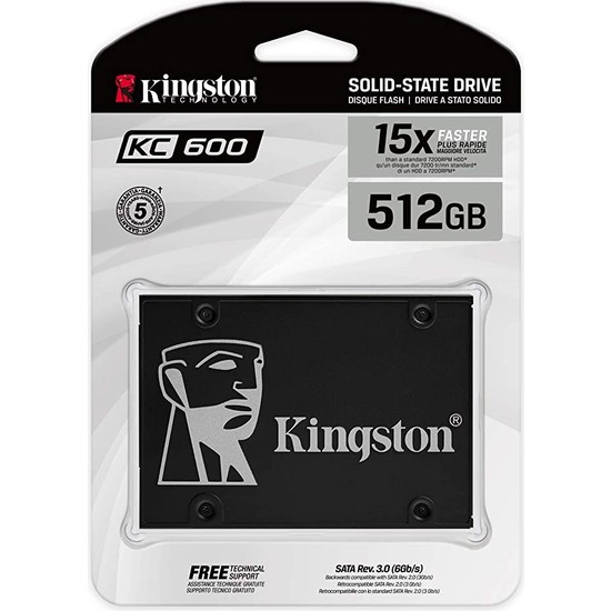 Kingston Kc600 512GB 550MB-520MB SATA3 SSD