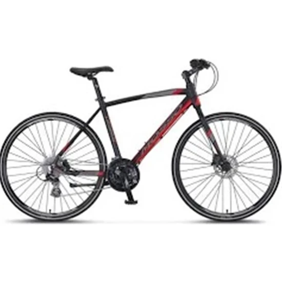 Mosso LEGARDA-2321-MDM-H Erkek Şehir Bisikleti 510H 28 Jant 21 Vites Siyah Kırmızı