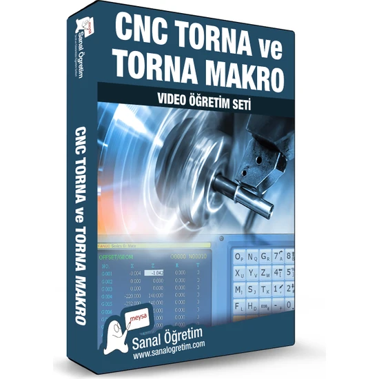 Sanal Öğretim Cnc Torna ve Torna Makro Video Ders Eğitim Seti