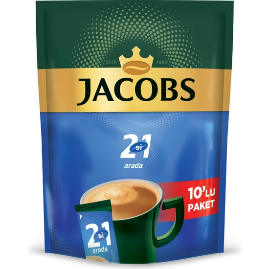 Jacobs 2 si 1 Arada Kahve 100 adet