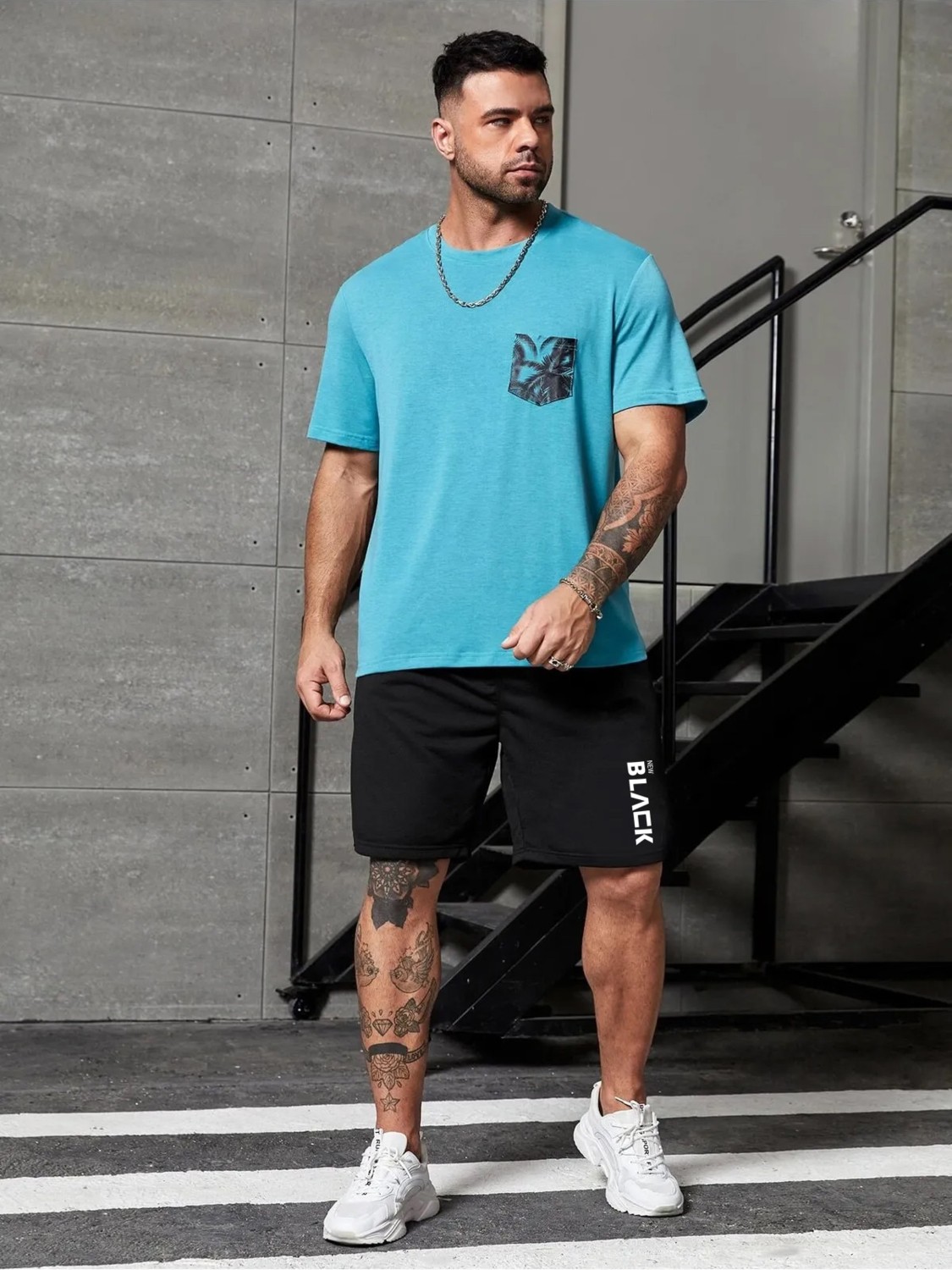 DAXİS Sportwear Company Ekek Baskılı Şort Daxis Sportwear Company görsel 2