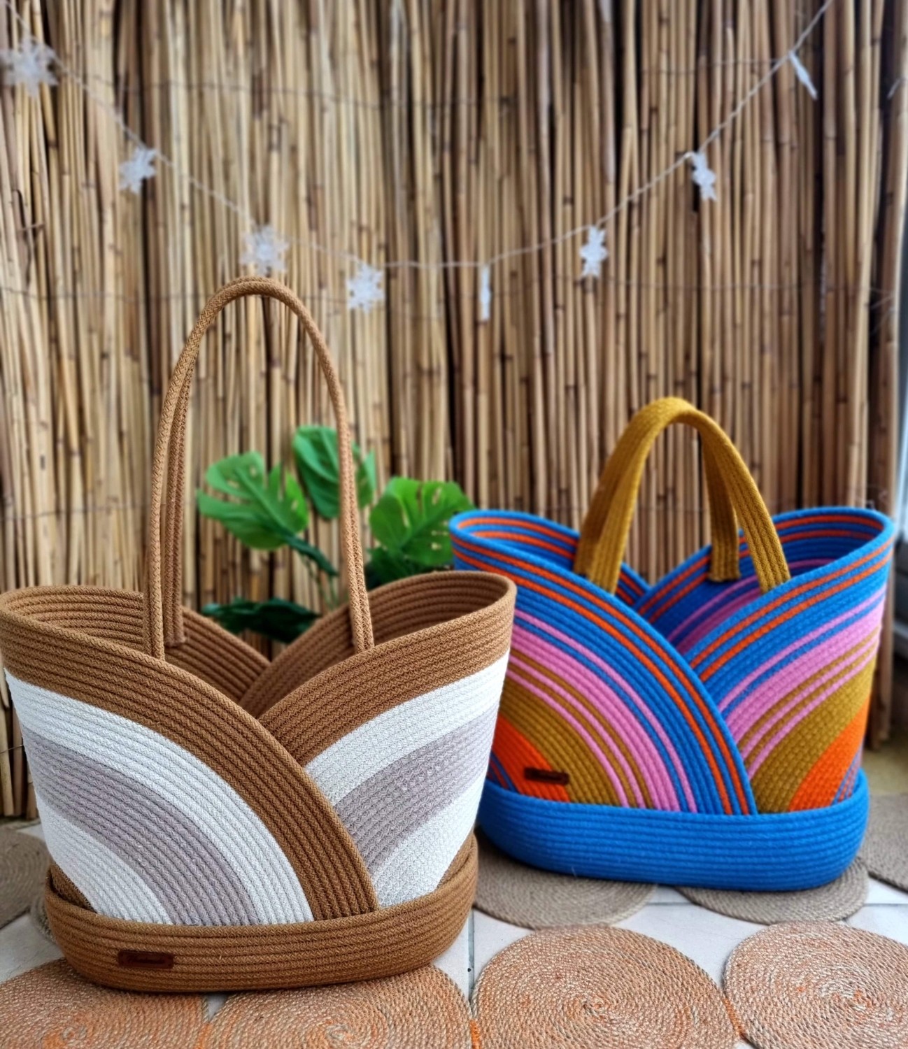 Zuviel Deco El Yapımı 3 Renk Plaj Çantası Kadın Günlük Kullanım İçin Şık ve Ergonomik Tasarım görsel 4