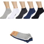 Ozzy Socks 5 Çift Dikişsiz Pamuklu Çok Renkli Unisex Patik Çorap Yazlık Dayanıklı Topuk ve Burun
