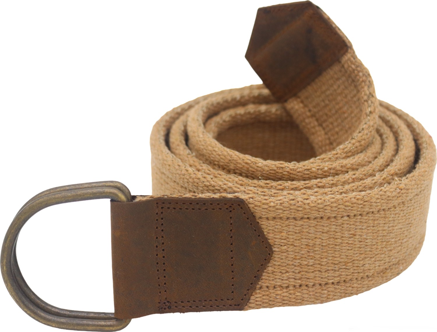 Anatolia Craft Erkek Kadın Kız Genç Için Unisex Derili D Tokalı Antik Halkalı Dokuma Taba Taktik Spor Kanvas Kot Bez Kemer görsel 2
