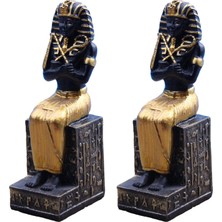 Chasoe 2pcs Antik Mısır Firavun Figürinleri Ofis Dekorasyonu MULTOLOOR04 Için Heykelcik (Yurt Dışından)