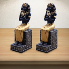 Chasoe 2pcs Antik Mısır Firavun Figürinleri Ofis Dekorasyonu MULTOLOOR04 Için Heykelcik (Yurt Dışından)