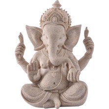 Chasoe Fil Ganesha Heykel Tanrı Heykeli Oturan Feng Shui Dekorasyon Hediyesi (Yurt Dışından)