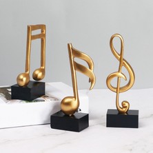 Chasoe 3pcs Müzik Heykeli Müzik Heykel Figürin Dekoru (Yurt Dışından)