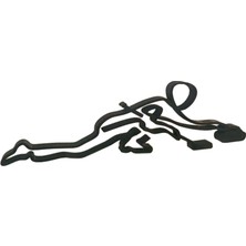 Chasoe Sporcu Heykel Hattı Tel Sanat Süsleri Giriş Yolu Aksesuar Dekor Buz Hokeyi 20CMX15CMX1.5CM (Yurt Dışından)
