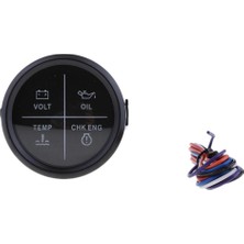 Stshop Yağ, Sıcaklık, Chk Eng, Volt LED Alarm Alarm Göstergesi Deniz Siyah Yüzü (Yurt Dışından)