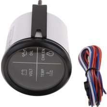 Stshop Yağ, Sıcaklık, Chk Eng, Volt LED Alarm Alarm Göstergesi Deniz Siyah Yüzü (Yurt Dışından)