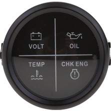 Stshop Yağ, Sıcaklık, Chk Eng, Volt LED Alarm Alarm Göstergesi Deniz Siyah Yüzü (Yurt Dışından)