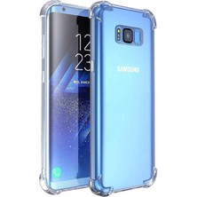 Case World Samsung Galaxy S8 Plus ile Uyumlu Kapak Şeffaf Airbag Antishock Köşe Korumalı Silikon Kılıf