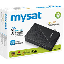 Mysat M1-W Youtube, Wifi Full Hd + Bluetooth Kumanda Dijital Uydu Alıcı